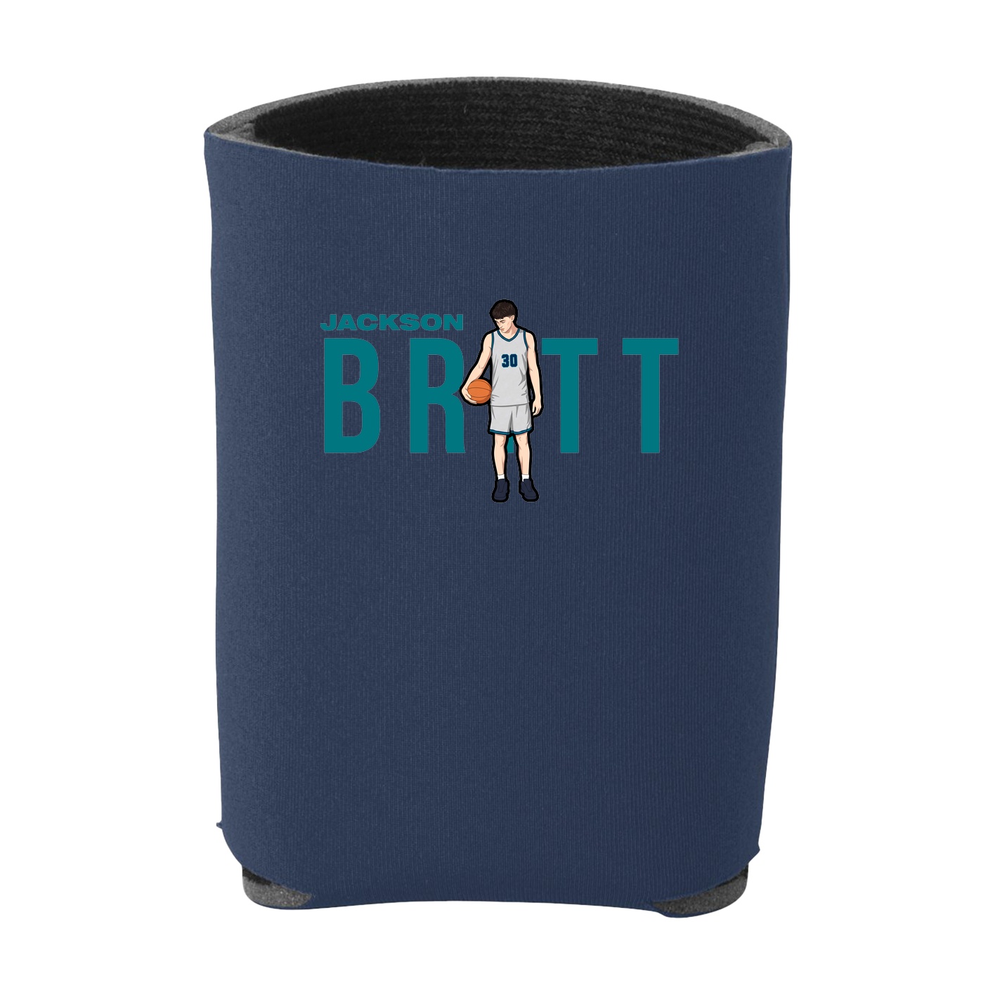 Can Holder — Player Name in Navy