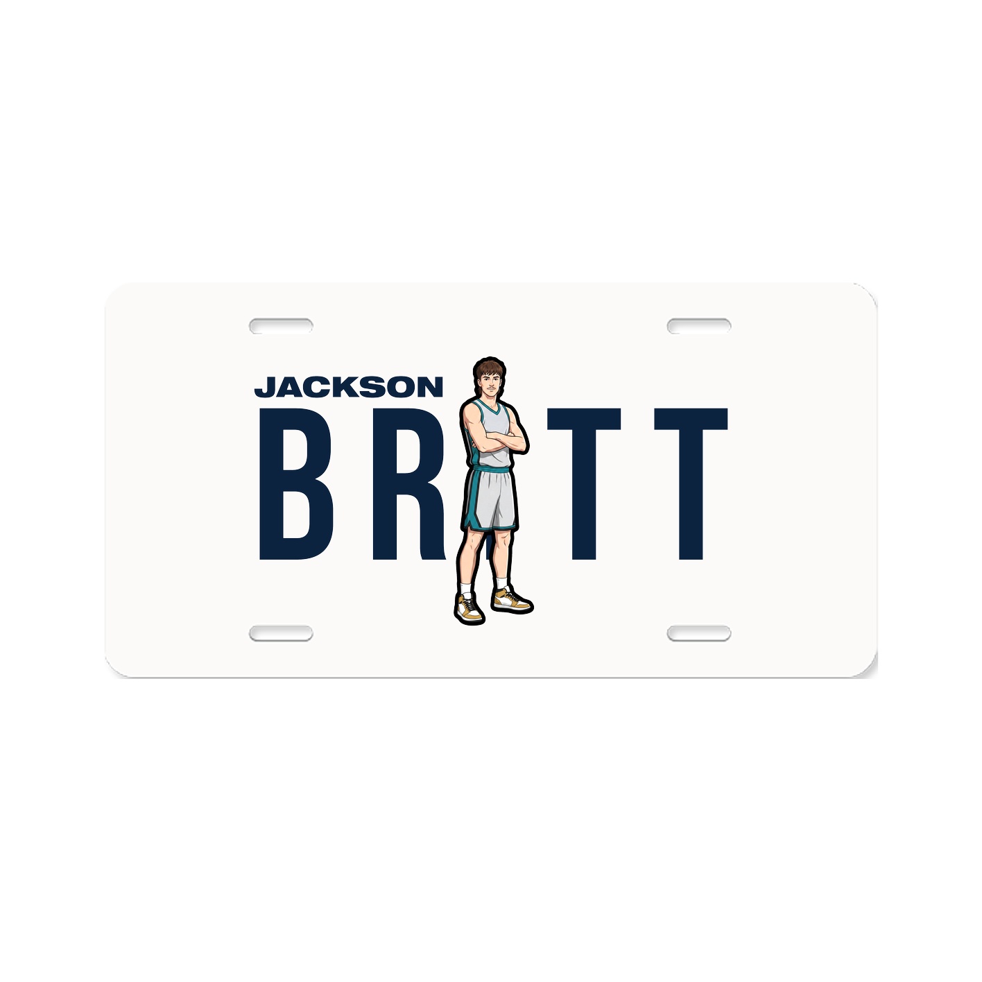 License Plate — Player Name in Classic