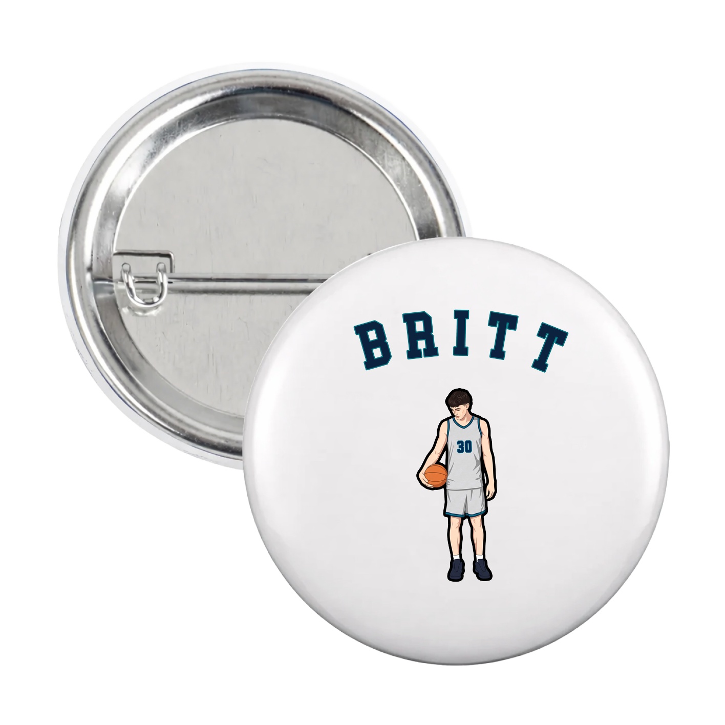 Game Day Button — Shirsey Arch in White