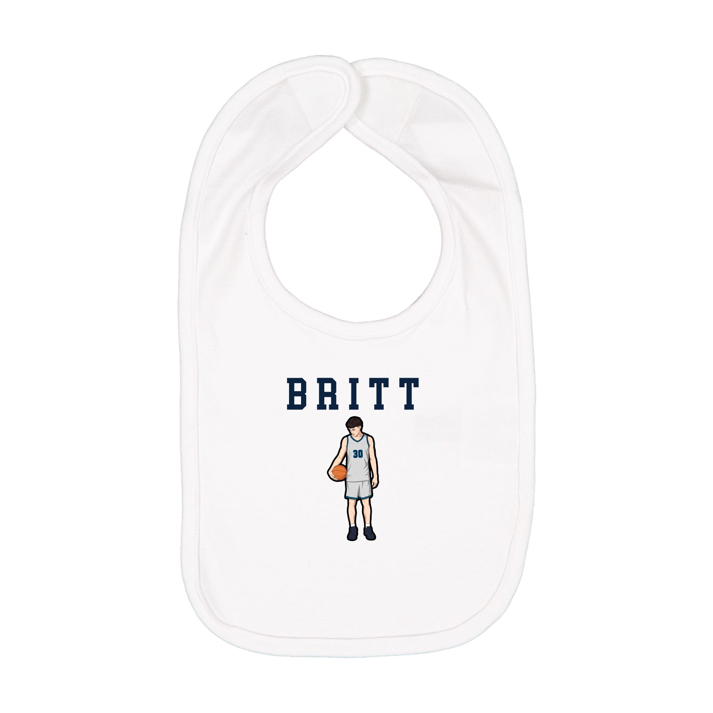 Infant Bib — Shirsey in White