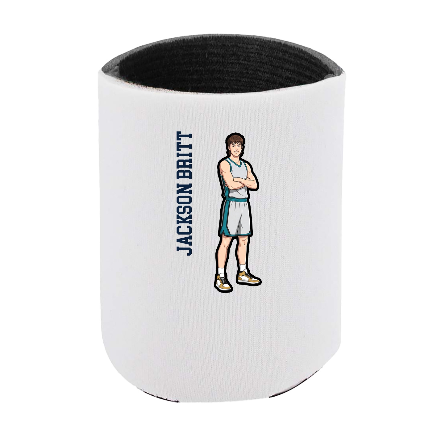 Can Holder — Name Vertical in White