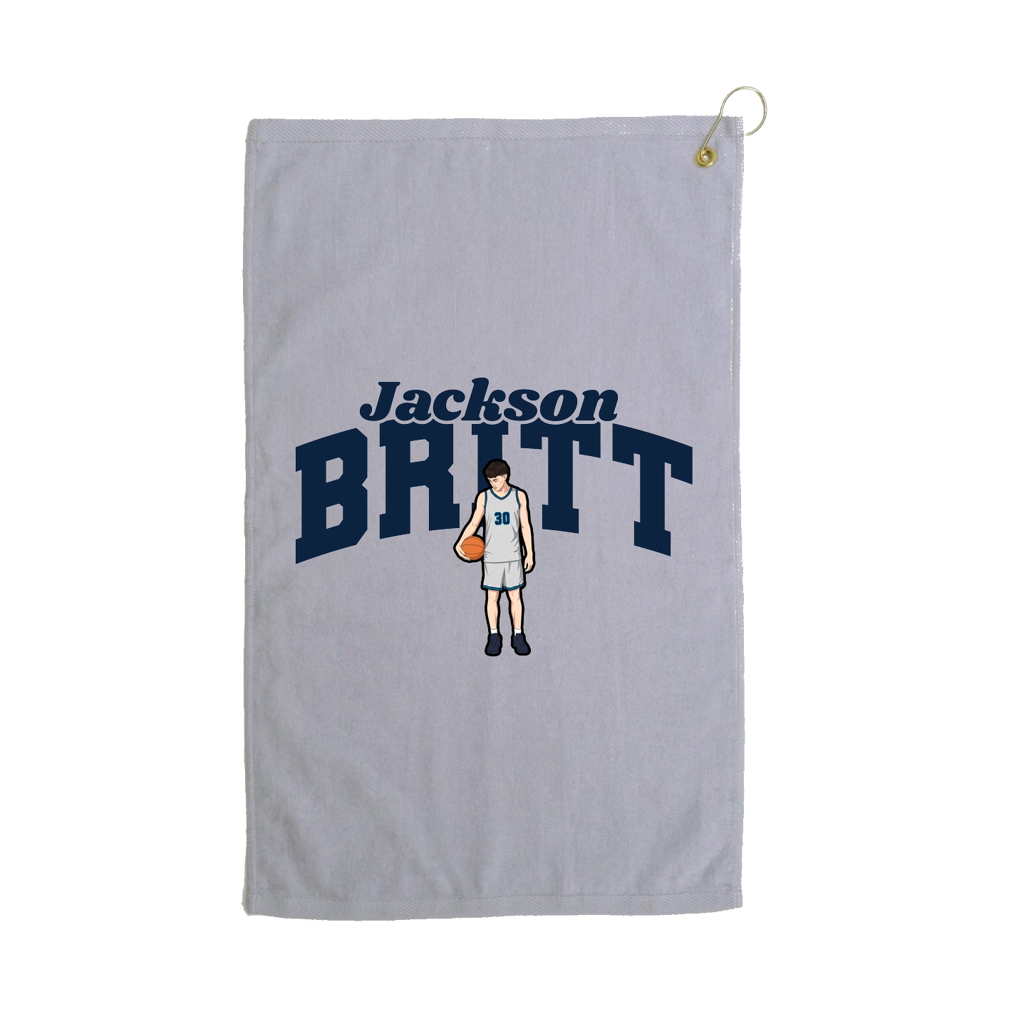 Golf Towel — Signature Arch in Grey