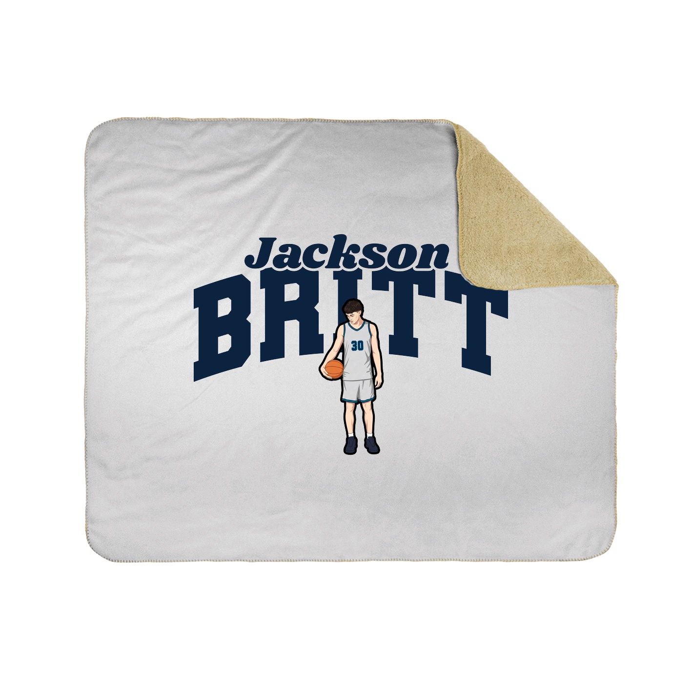 Throw Blanket — Signature Arch in White