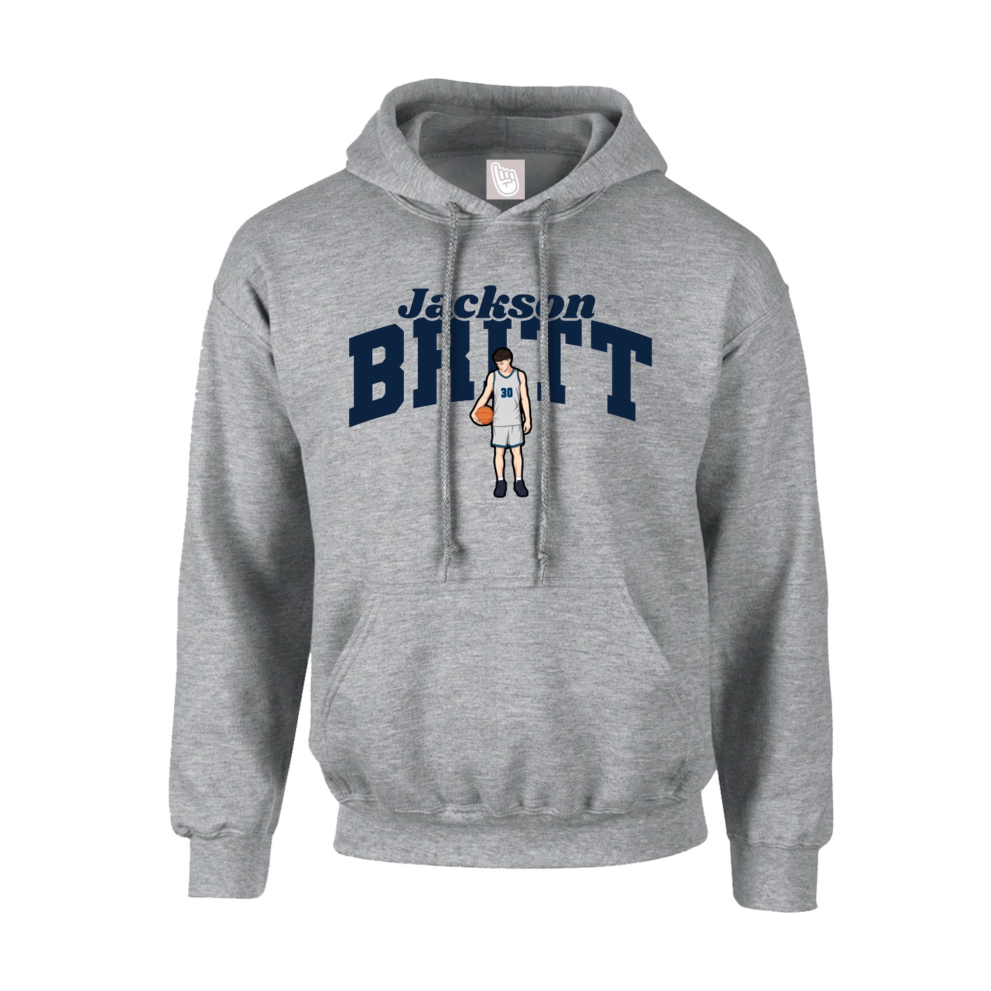 Hoodie — Signature Arch in Grey