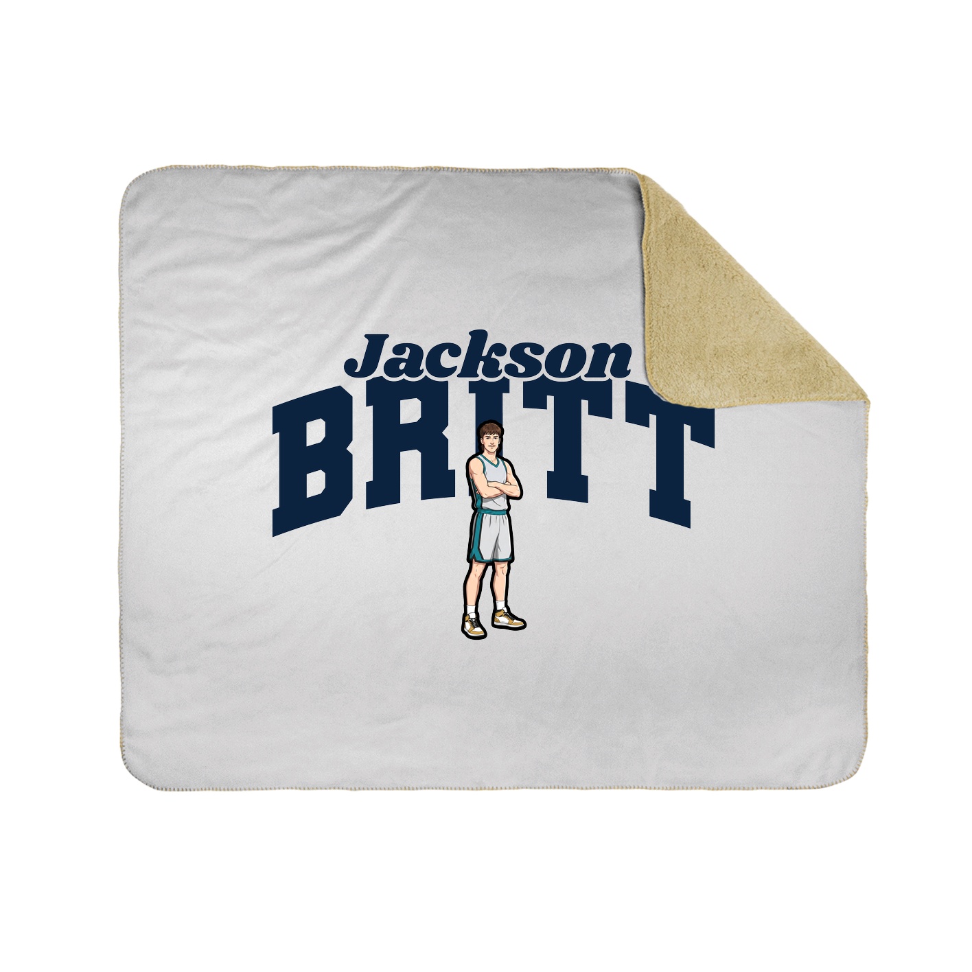 Throw Blanket — Signature Arch in White
