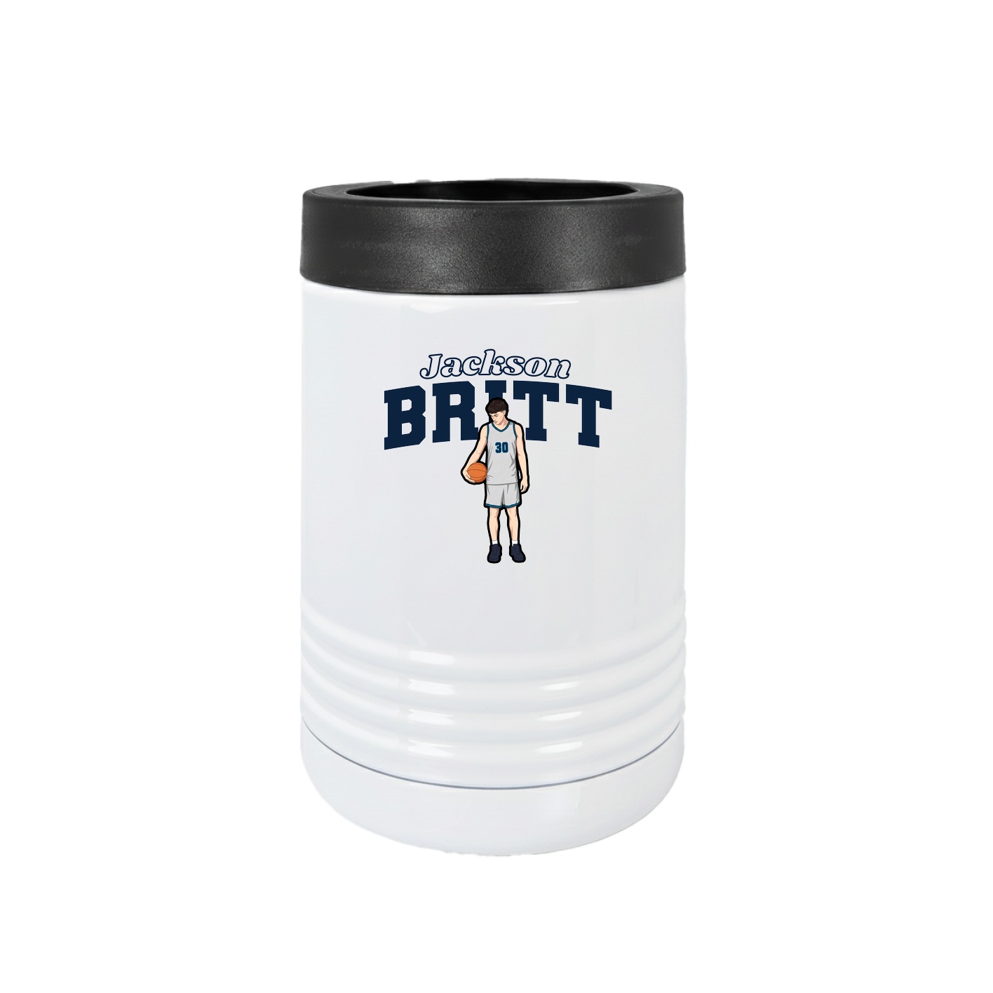 Beverage Holder — Name Arch in White