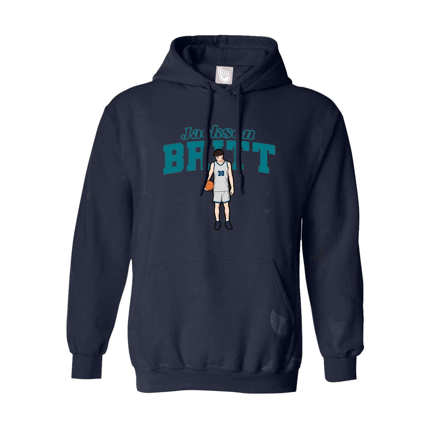 Hoodie — Name Arch in Navy