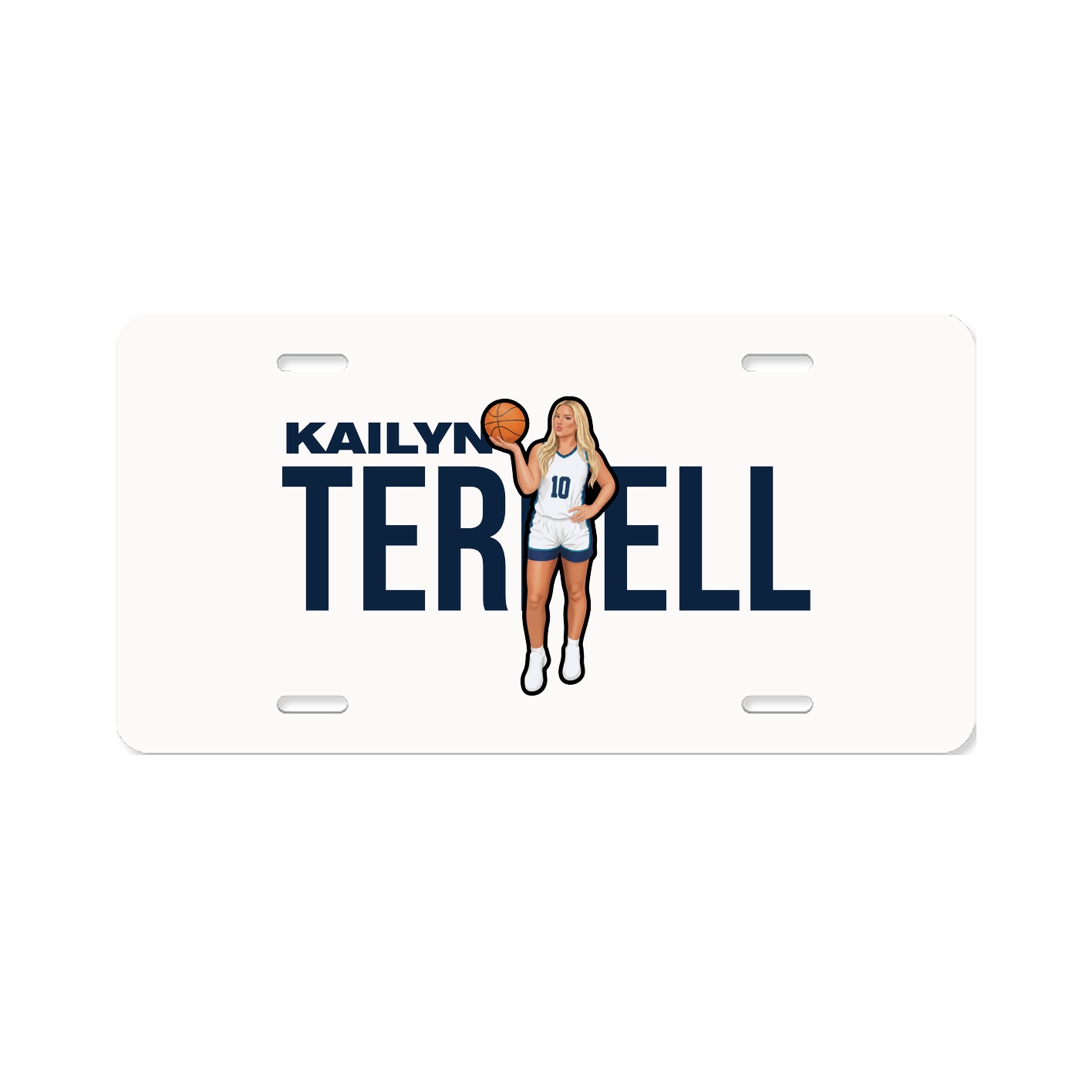License Plate — Player Name in Classic
