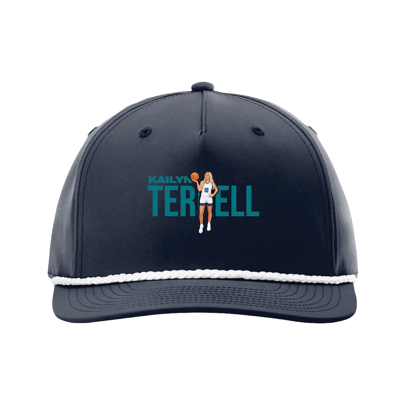 Five-Panel Classic Rope Cap — Player Name in Navy