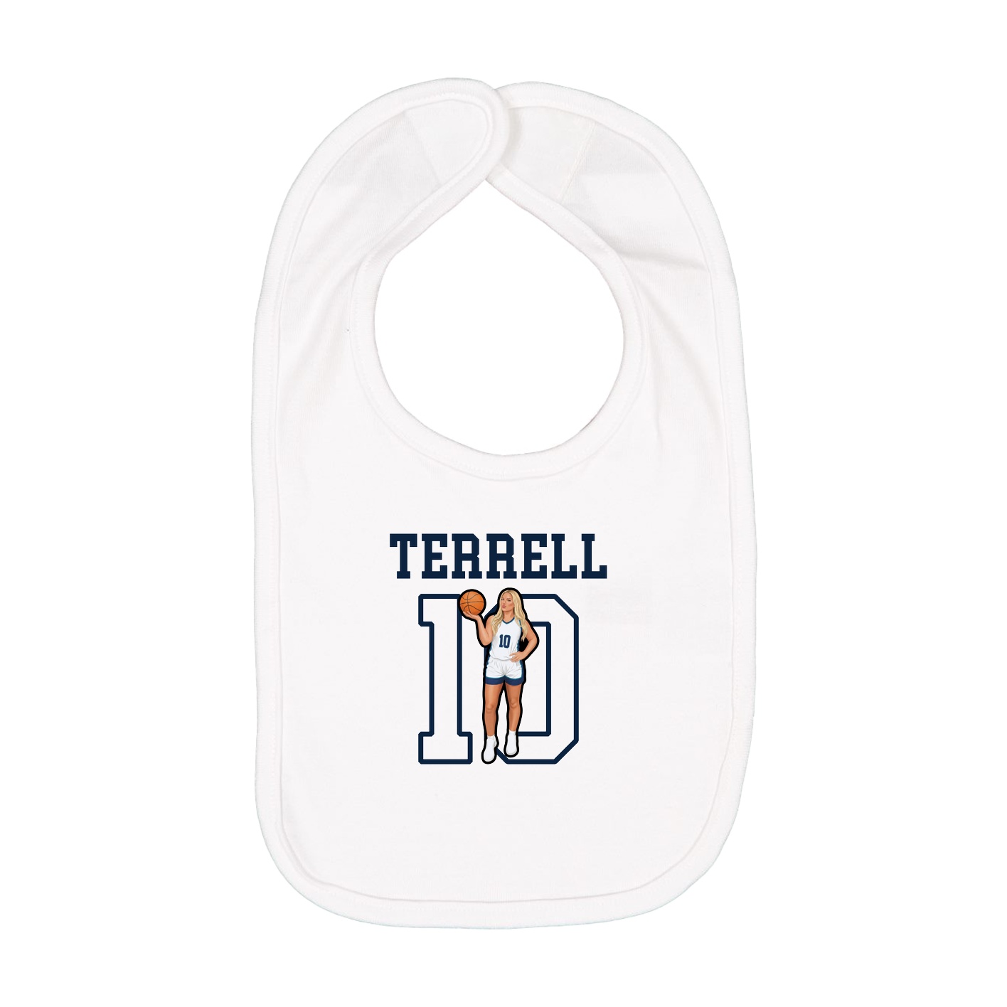 Infant Bib — Shirsey in White