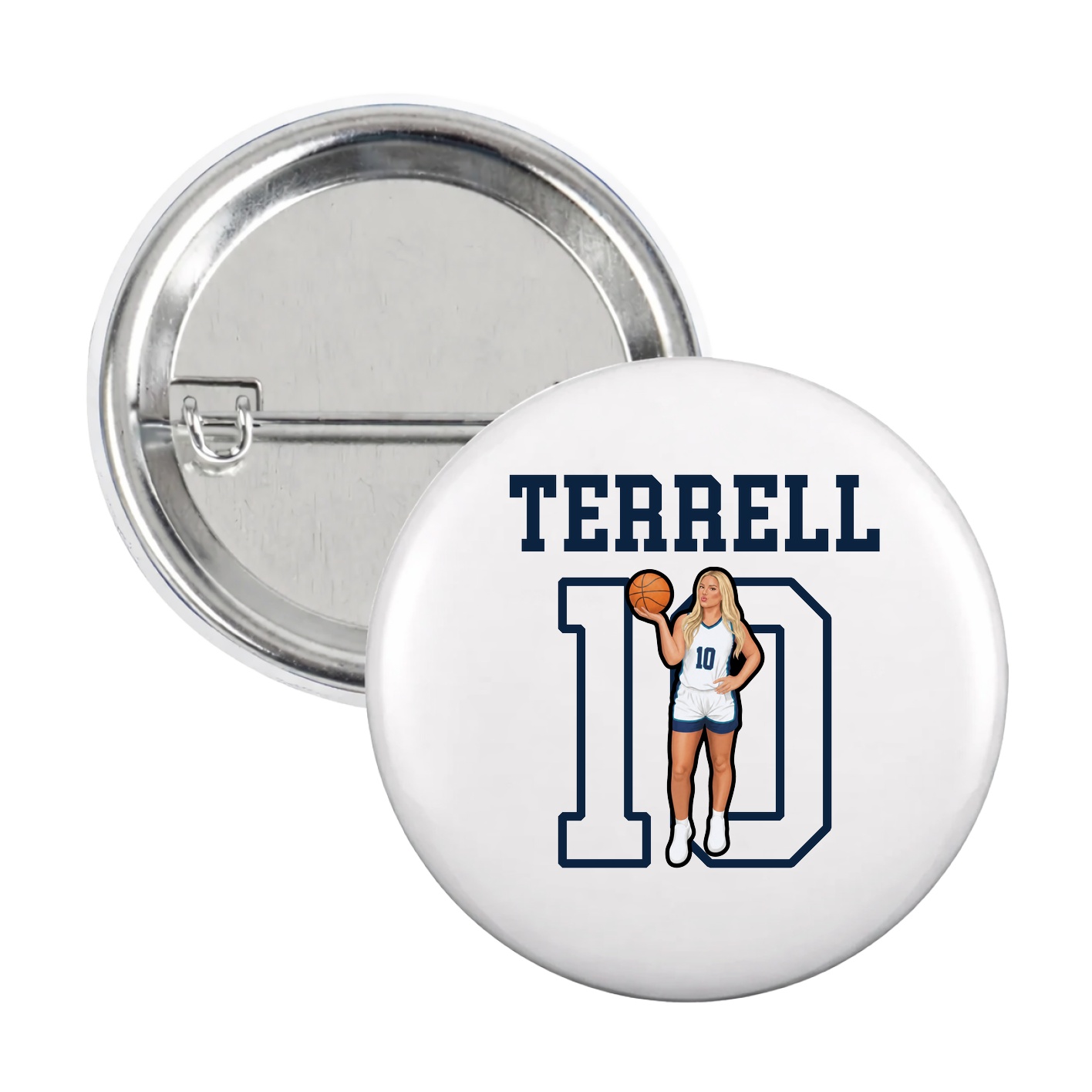 Game Day Button — Shirsey in White