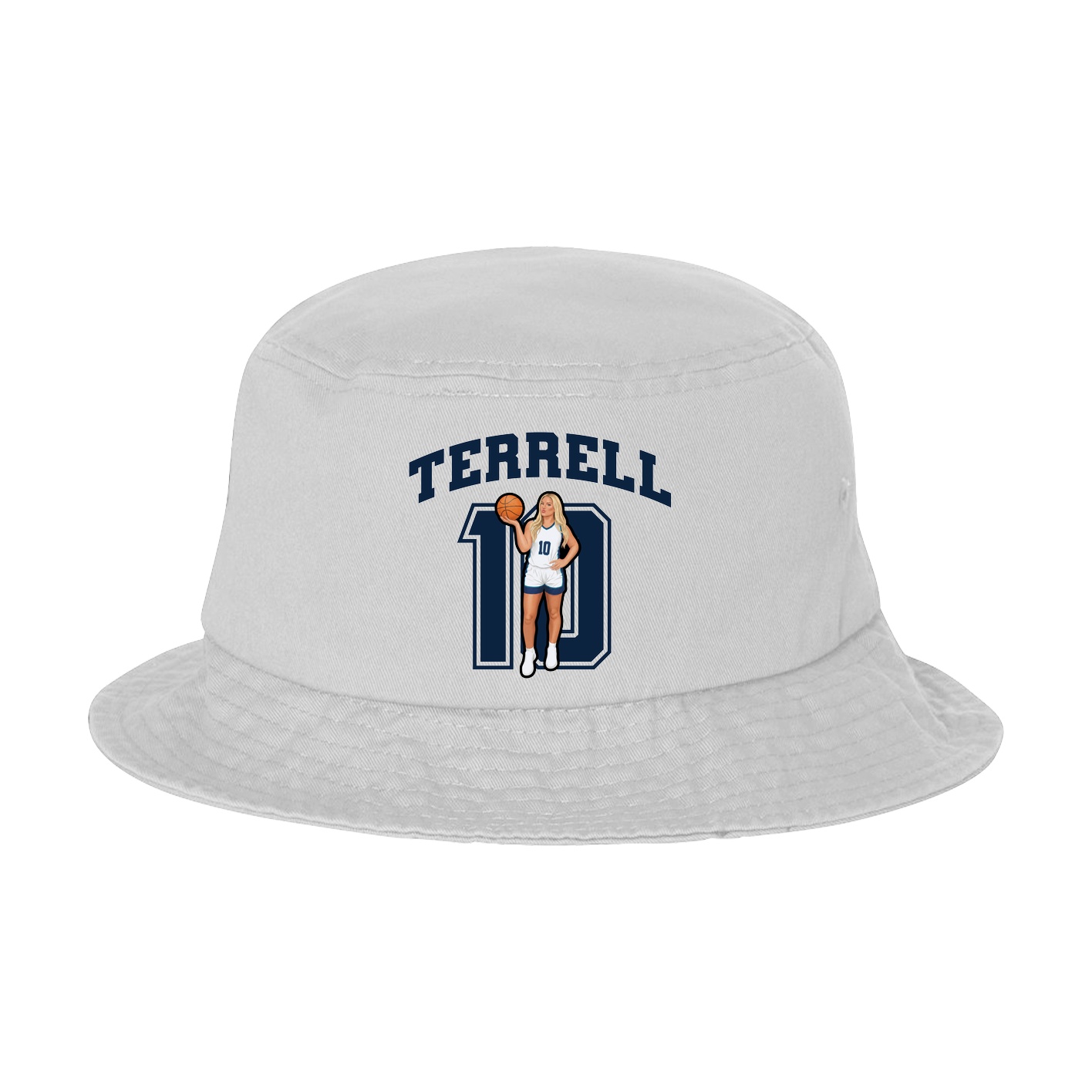 Bucket Cap — Number in White