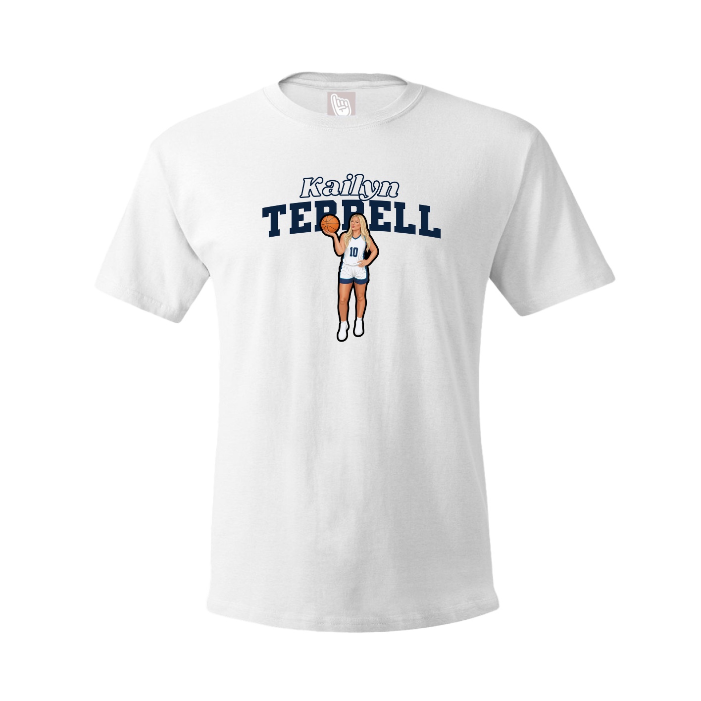 Tee — Name Arch in White