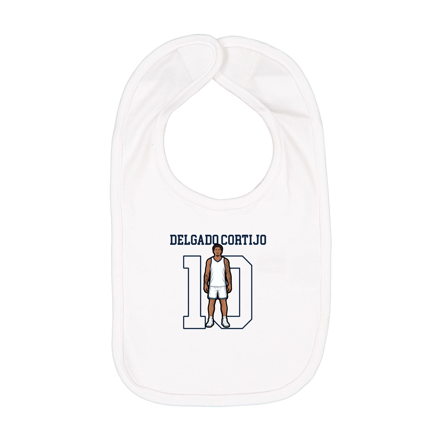 Infant Bib — Shirsey in White