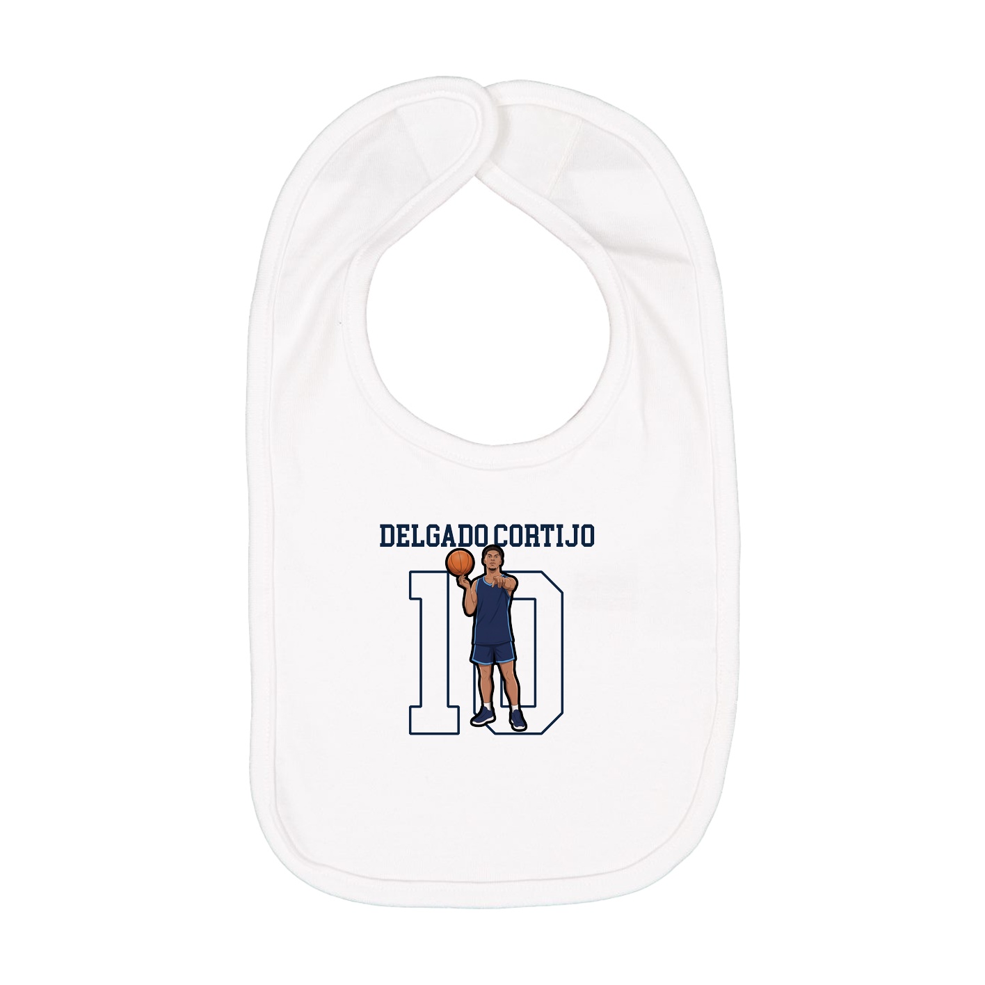 Infant Bib — Shirsey in White