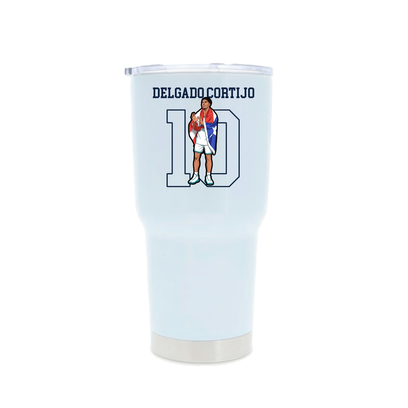 30oz Stainless Steel Tumbler — Shirsey in White