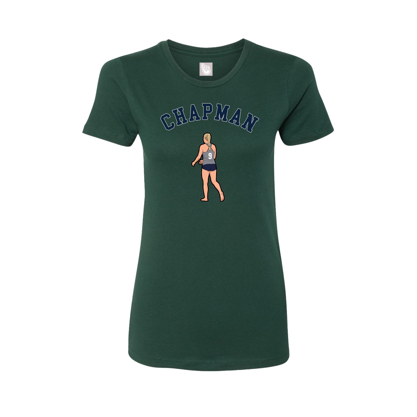 Fitted Women's Tee — Shirsey Arch in Green