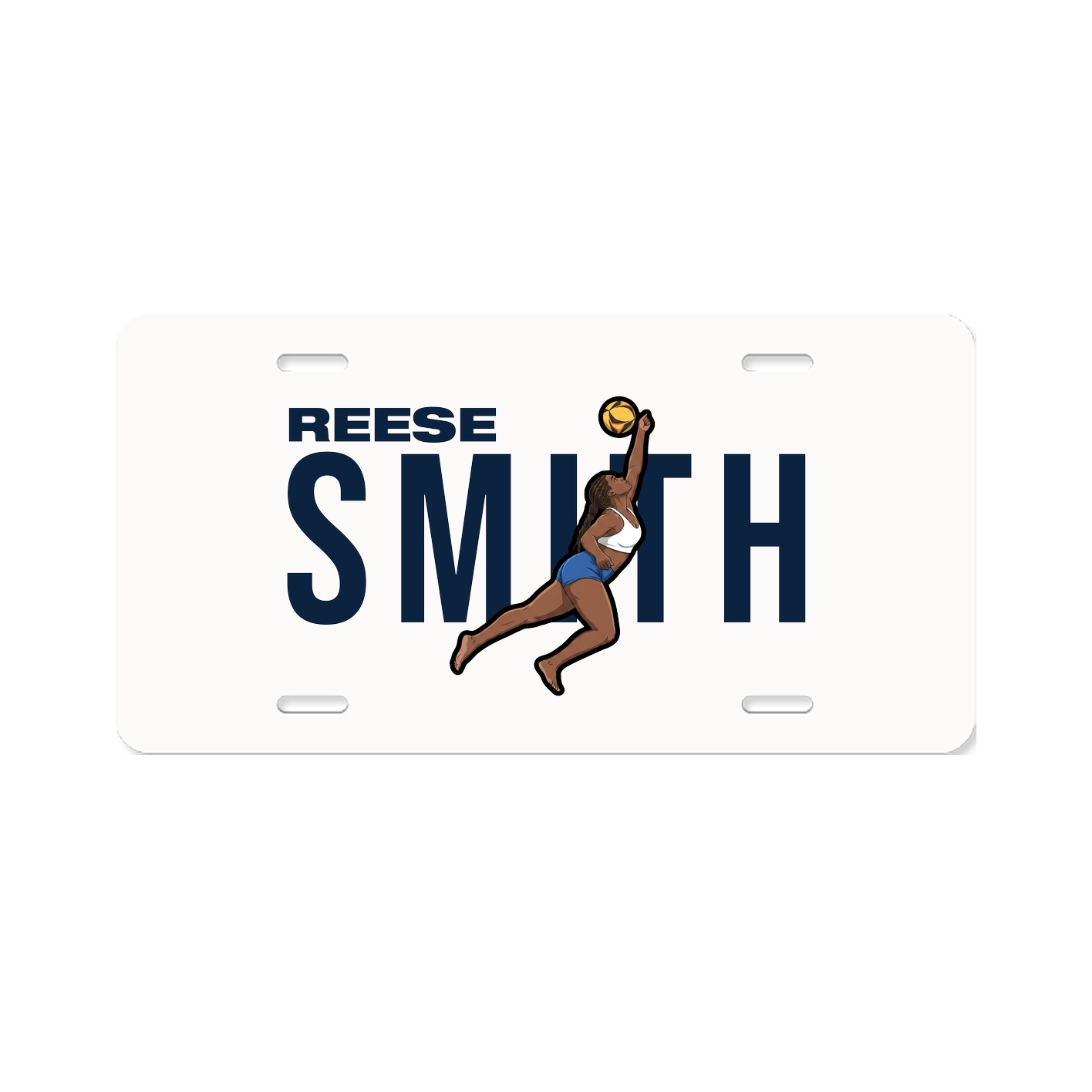 License Plate — Player Name in Classic