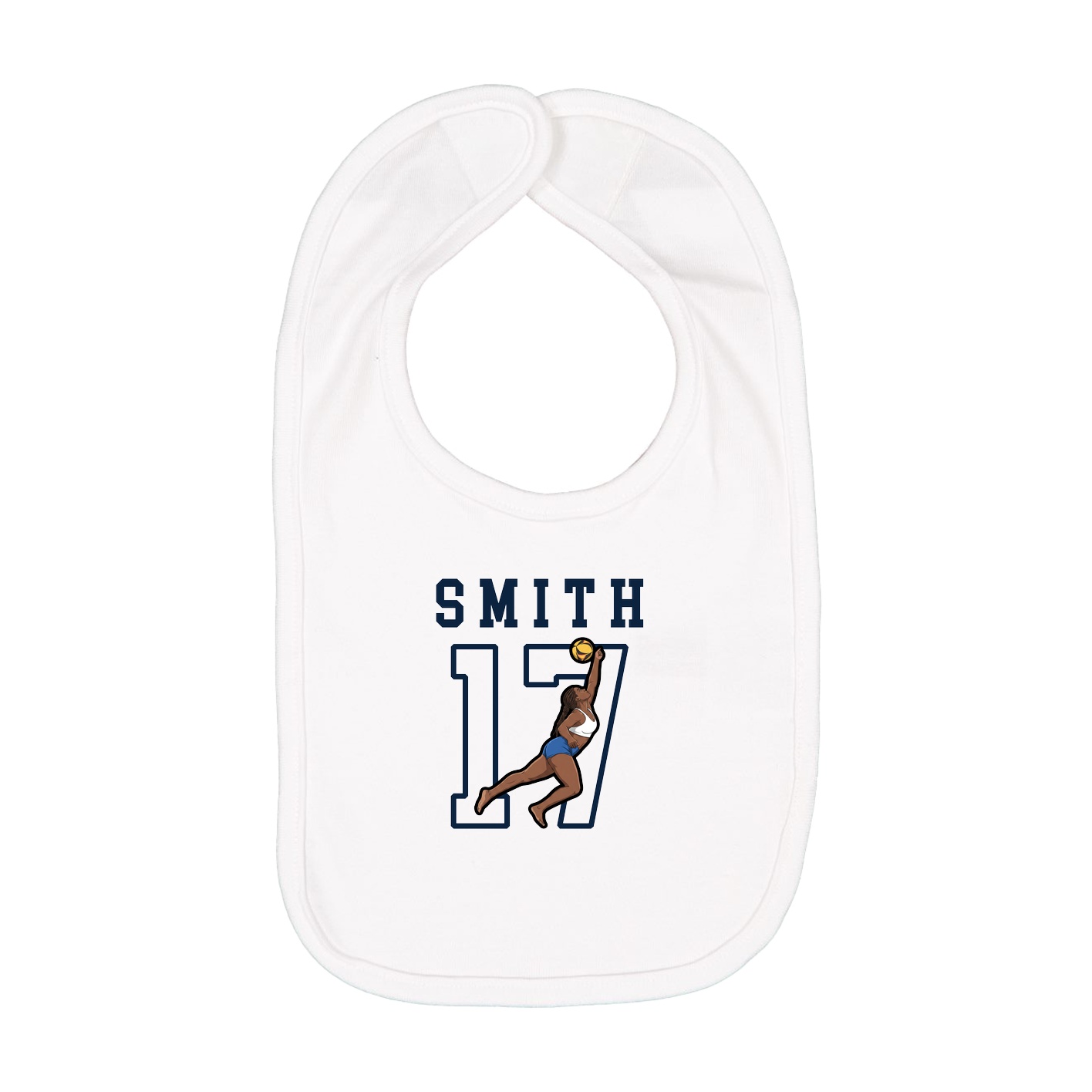 Infant Bib — Shirsey in White