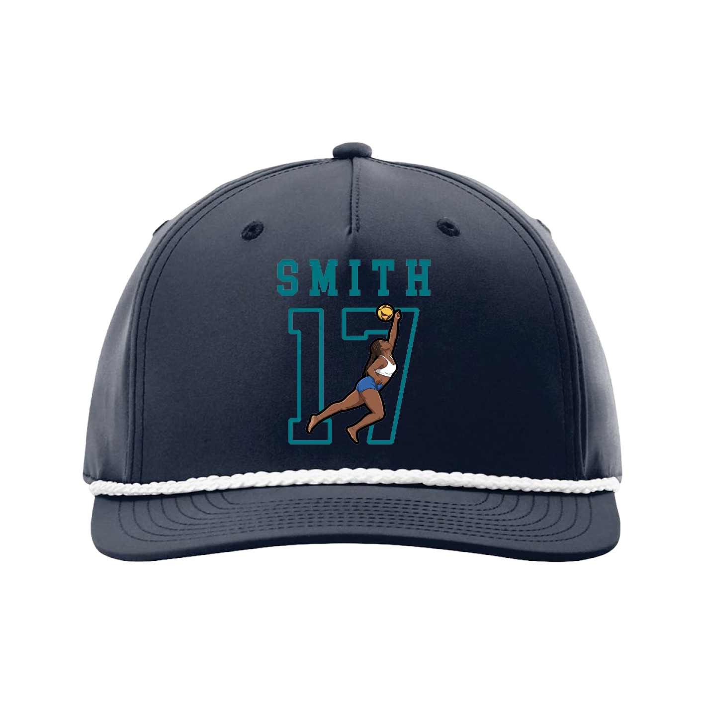 Five-Panel Classic Rope Cap — Shirsey in Navy