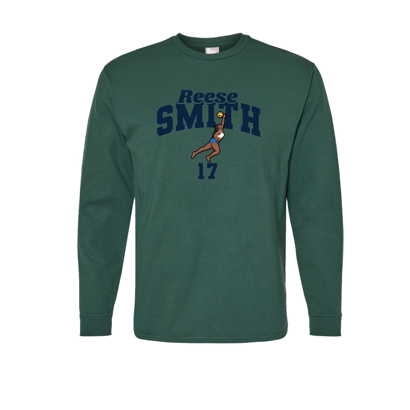 Long Sleeve Tee — Signature Arch in Green