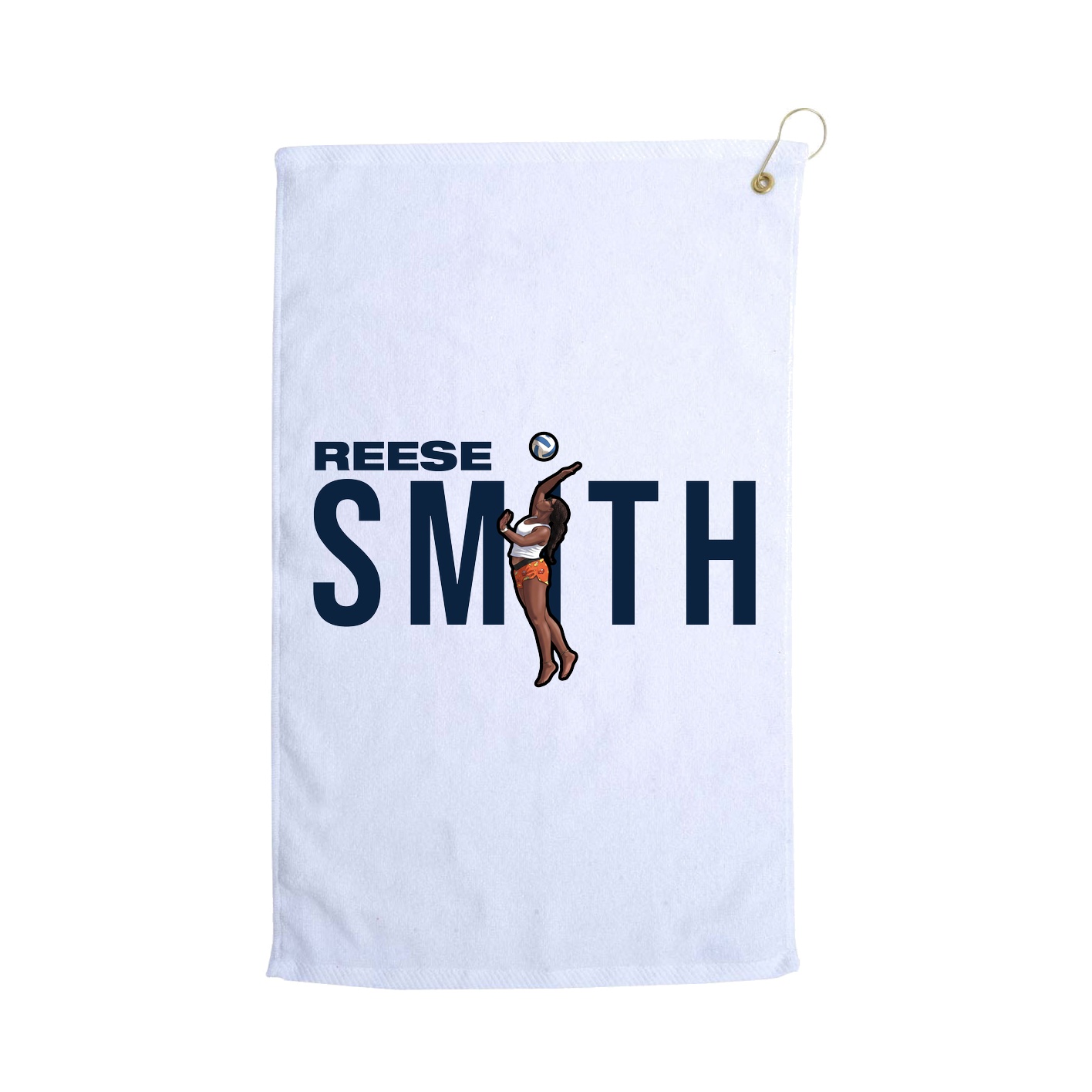 Golf Towel — Player Name in White
