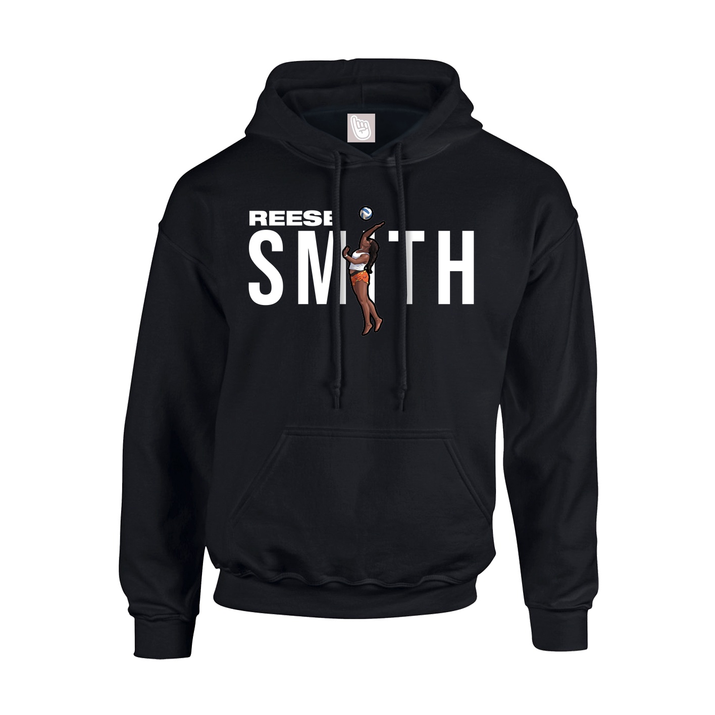 Hoodie — Player Name in Black