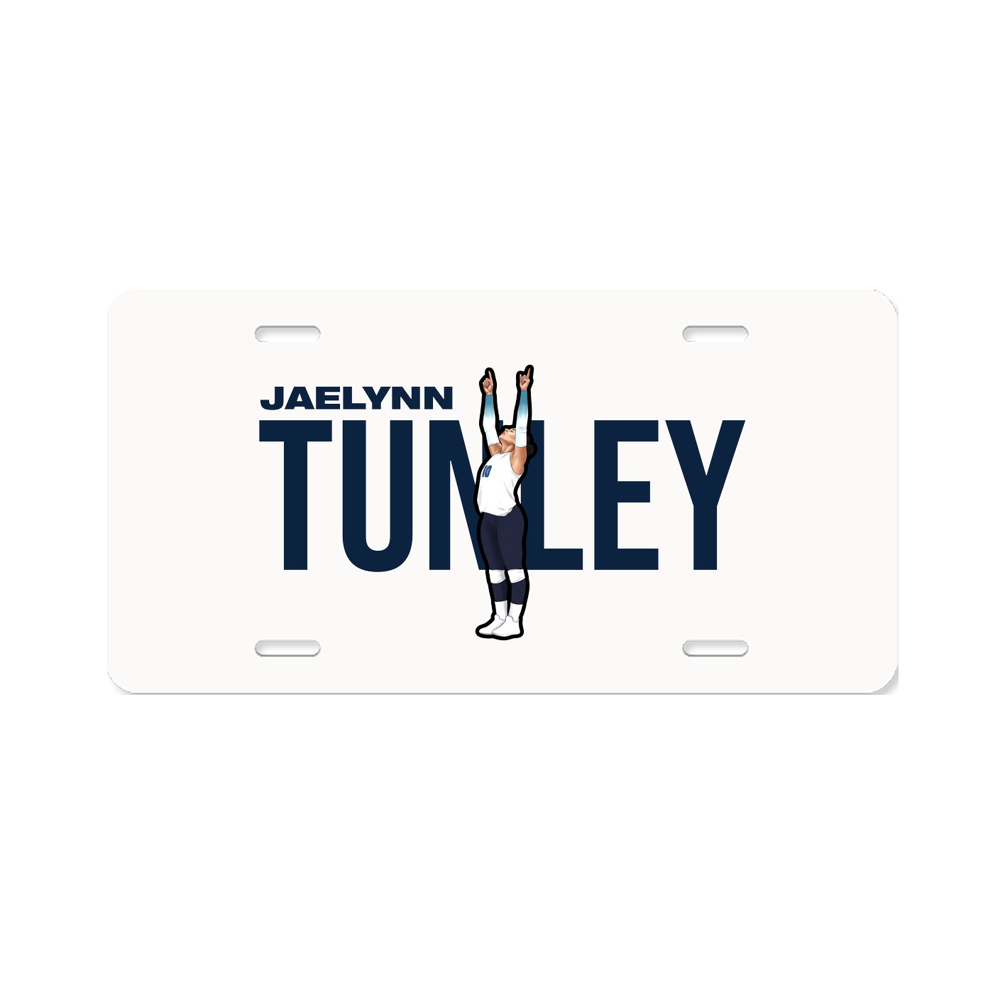 License Plate — Player Name in Classic
