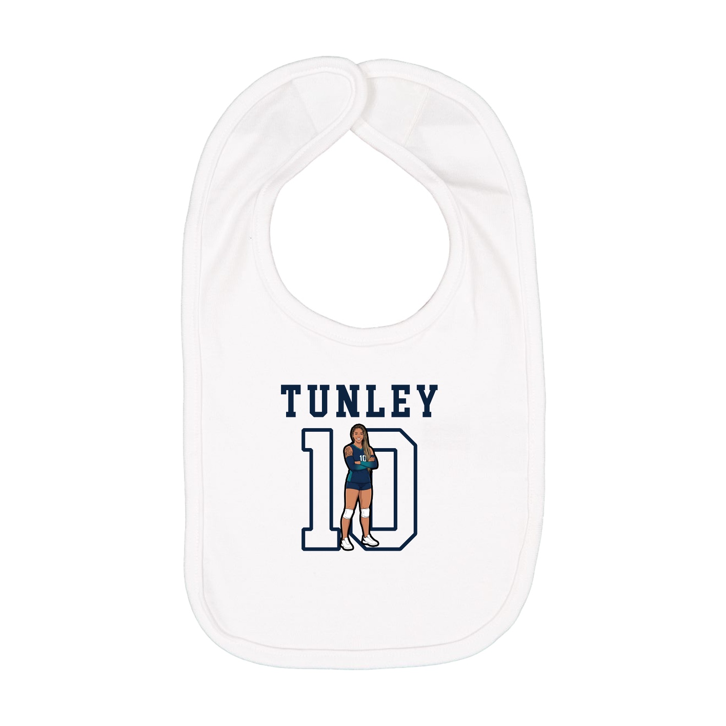 Infant Bib — Shirsey in White