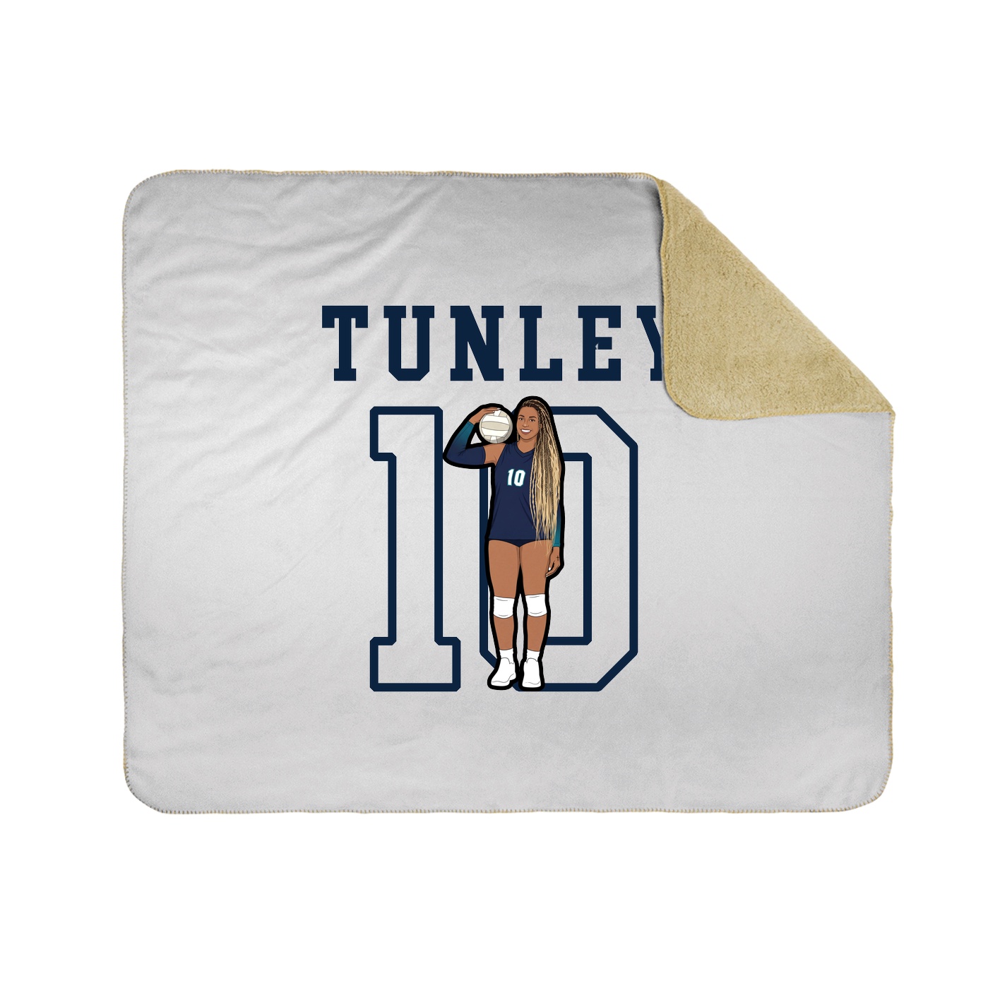 Throw Blanket — Shirsey in White