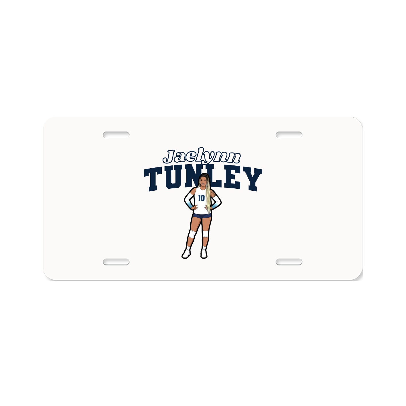 License Plate — Name Arch in Classic