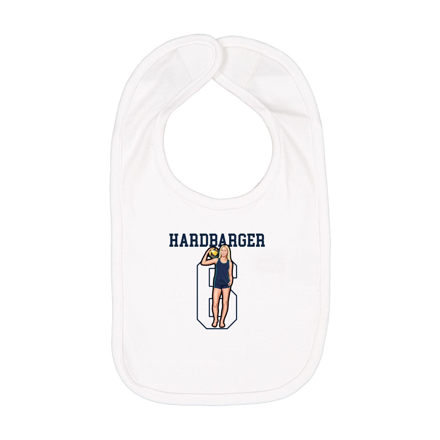 Infant Bib — Shirsey in White