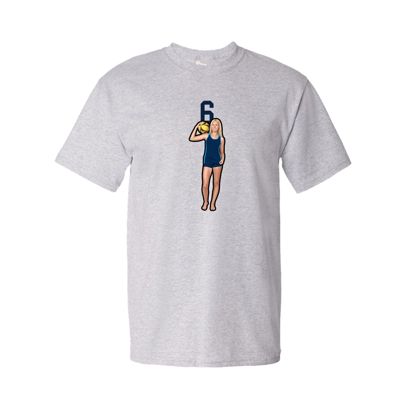 Tee — Number Top in Grey