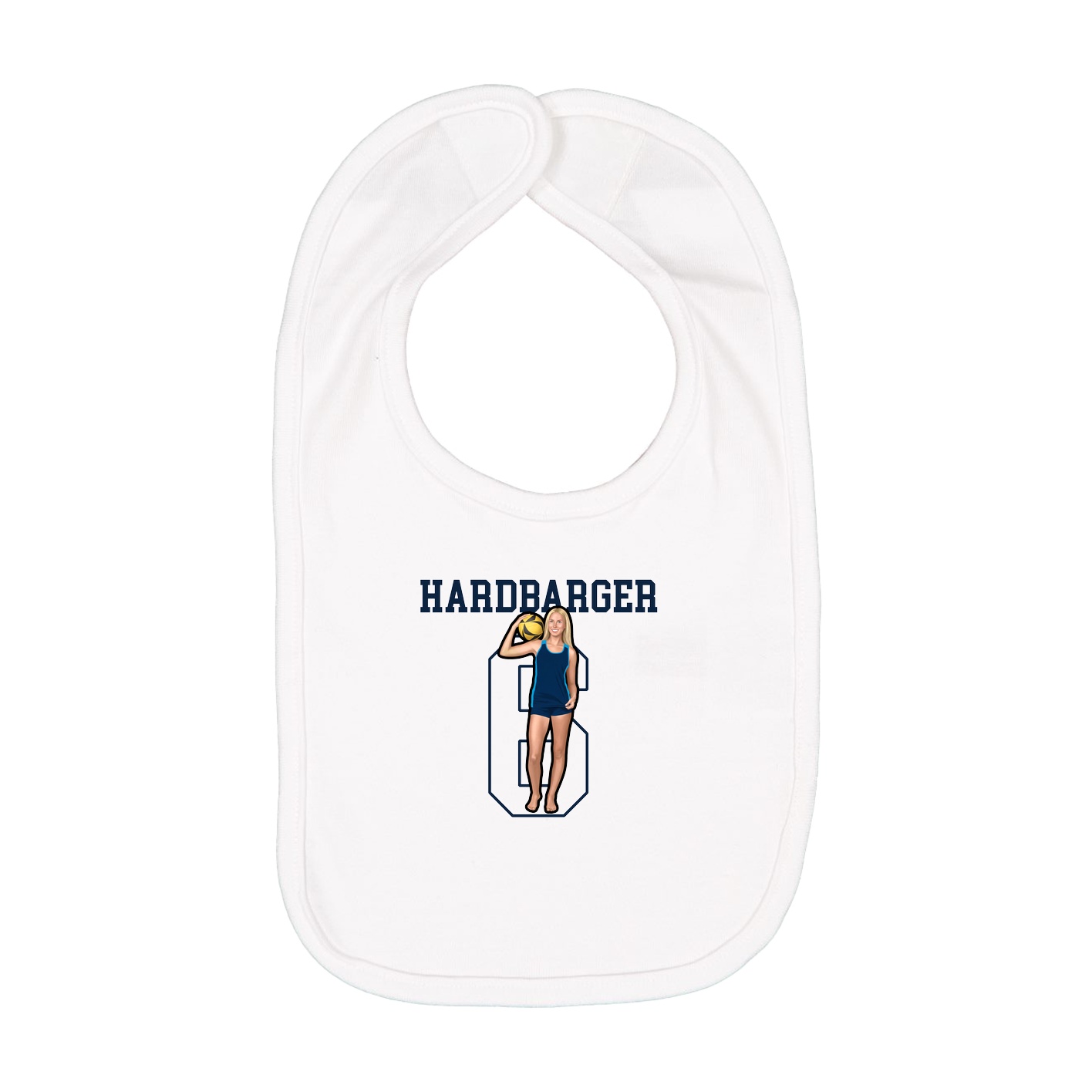 Infant Bib — Shirsey in White