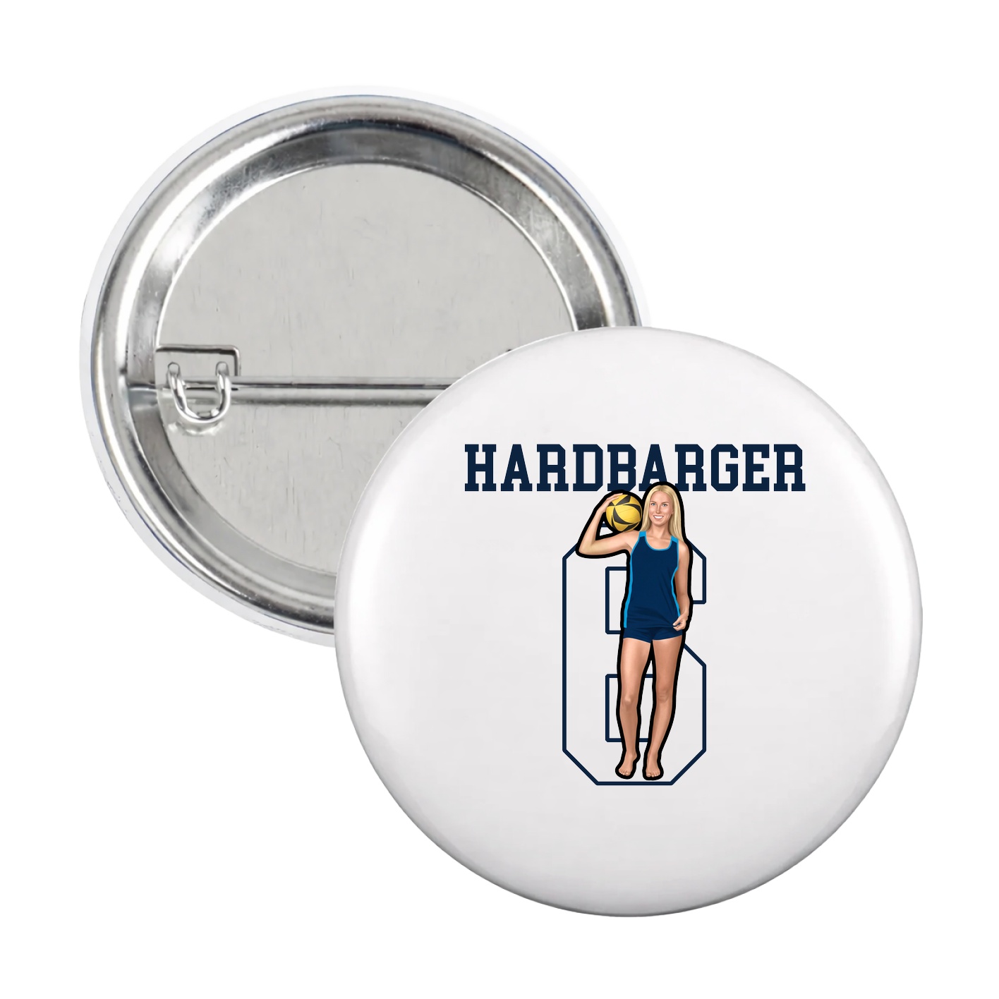 Game Day Button — Shirsey in White