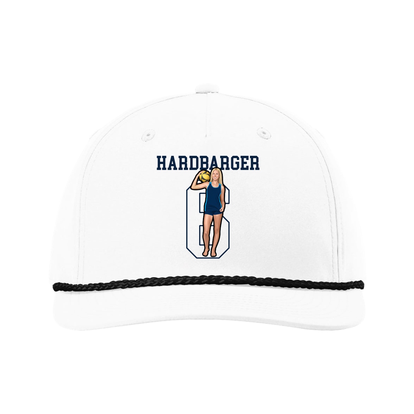 Five-Panel Classic Rope Cap — Shirsey in White