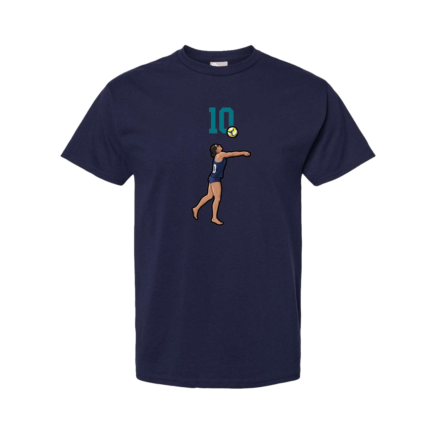 Tee — Number Top in Navy