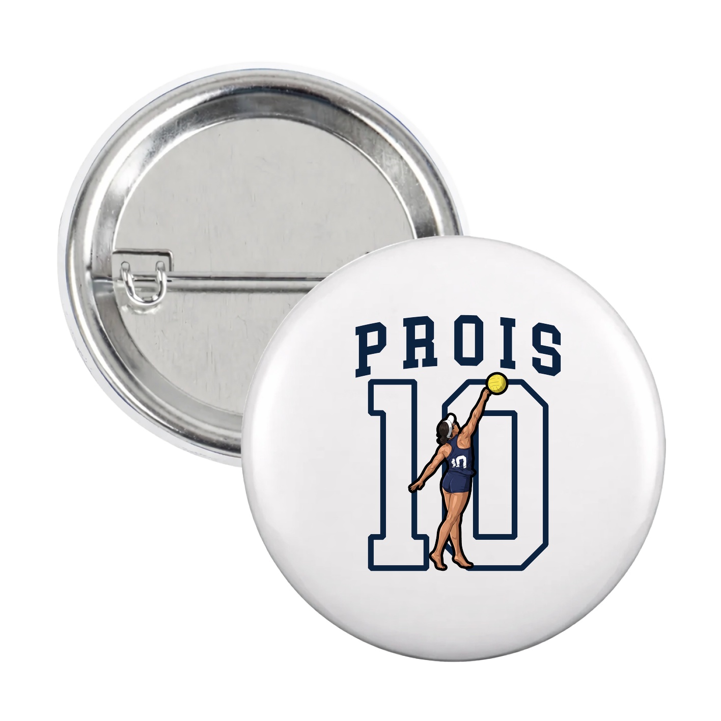 Game Day Button — Shirsey in White