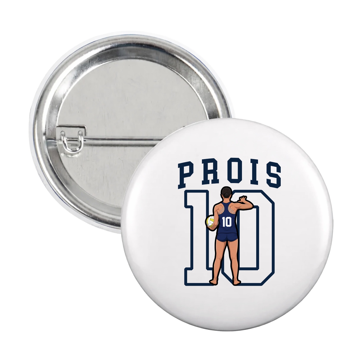 Game Day Button — Shirsey in White
