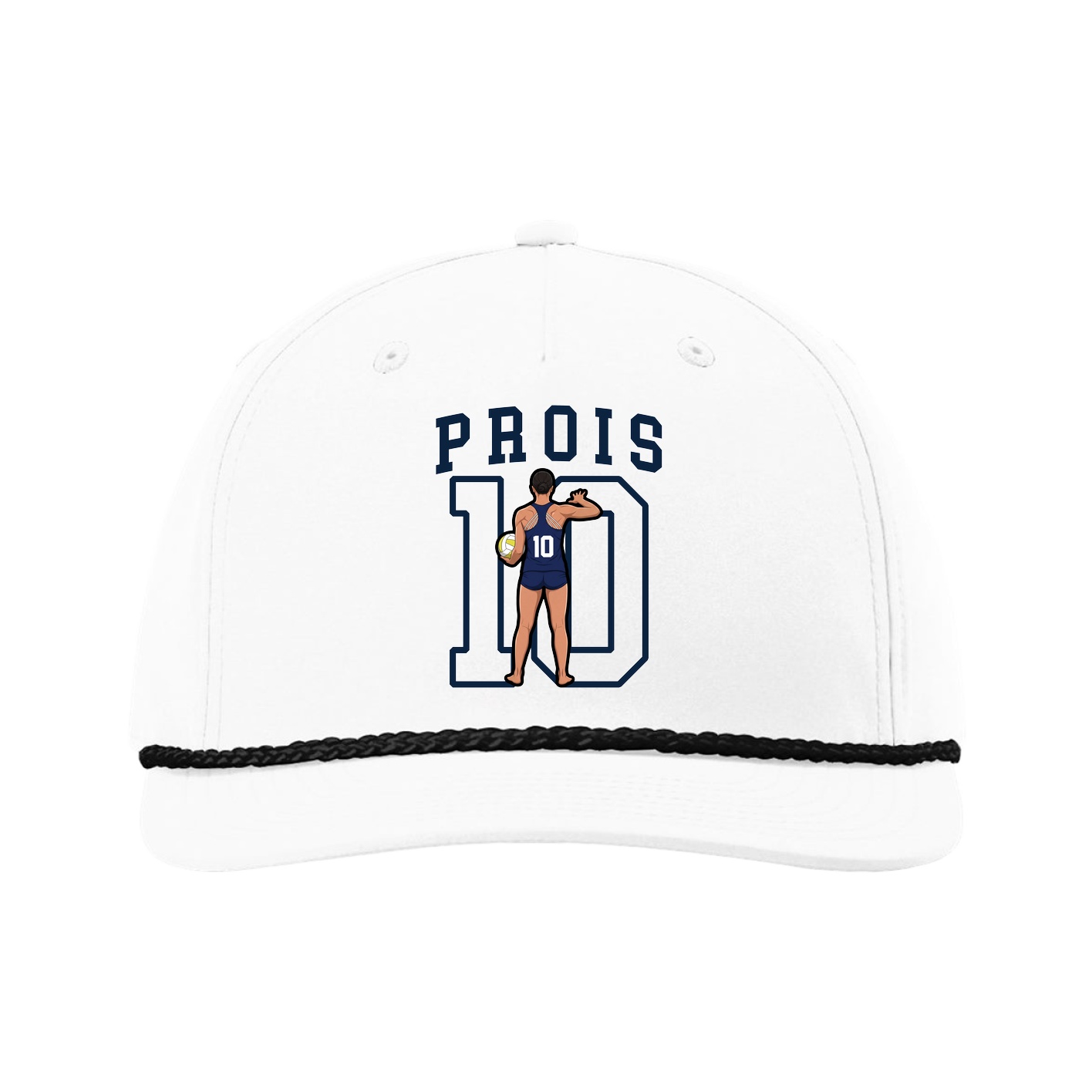 Five-Panel Classic Rope Cap — Shirsey in White