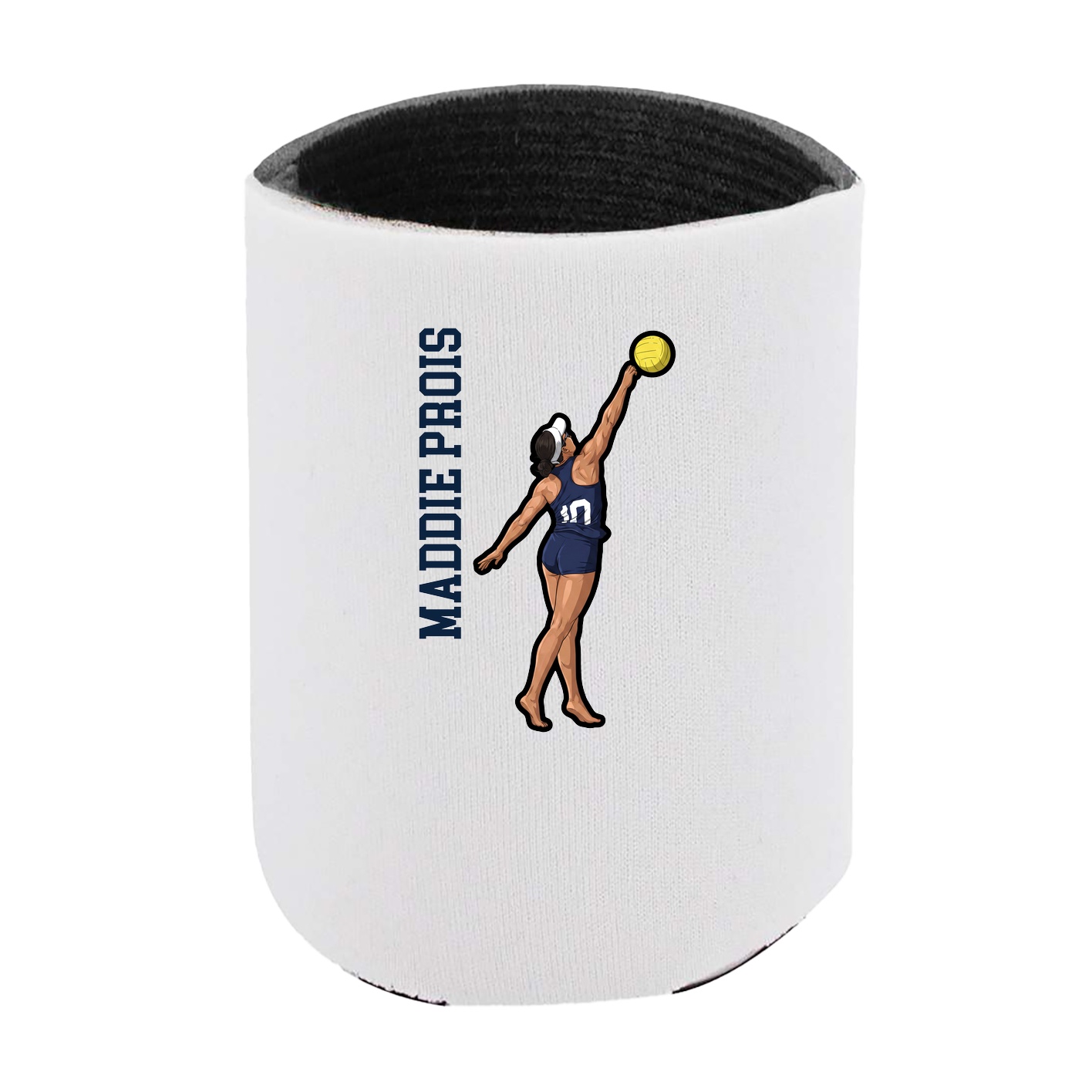 Can Holder — Name Vertical in White
