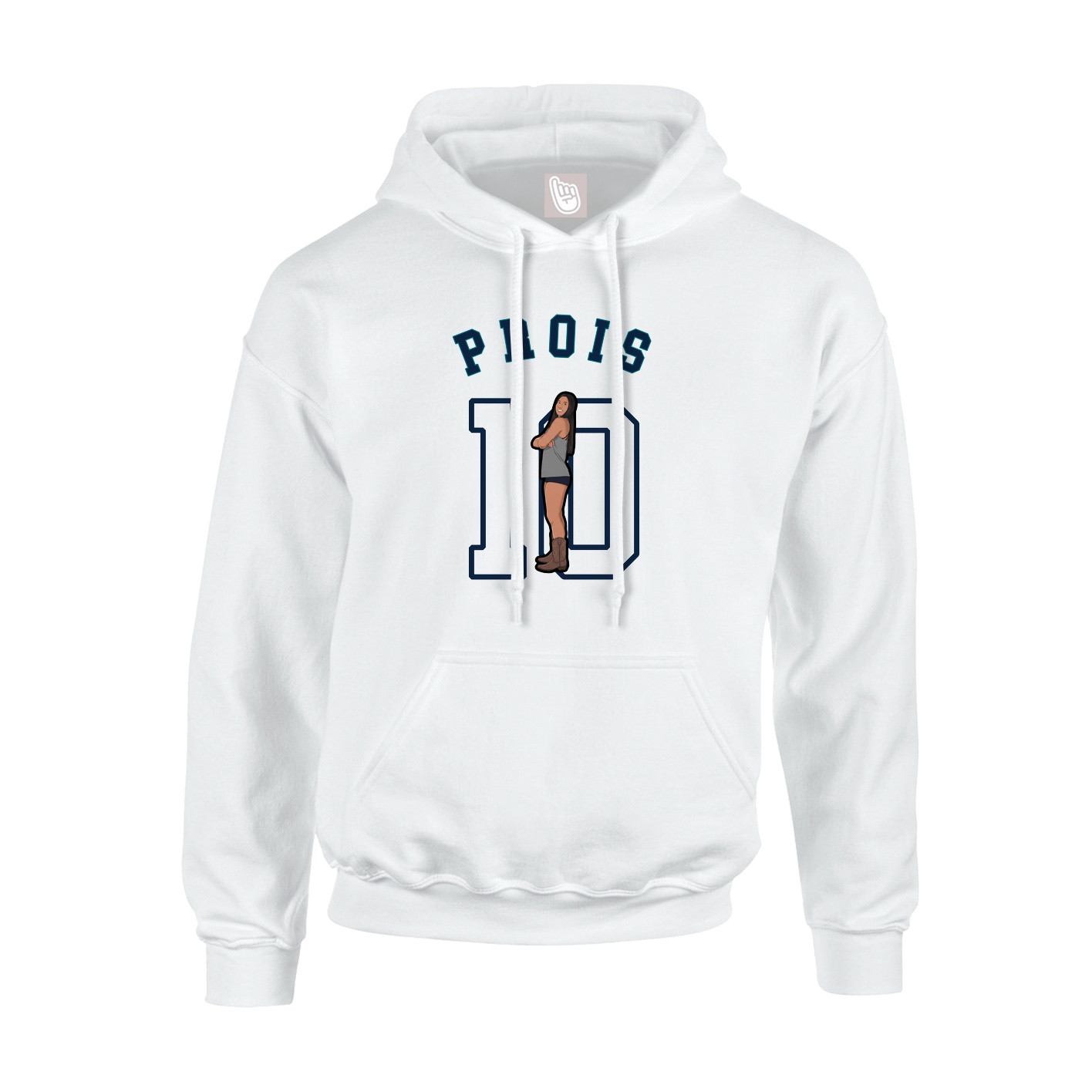 Youth Hoodie — Shirsey Arch in White