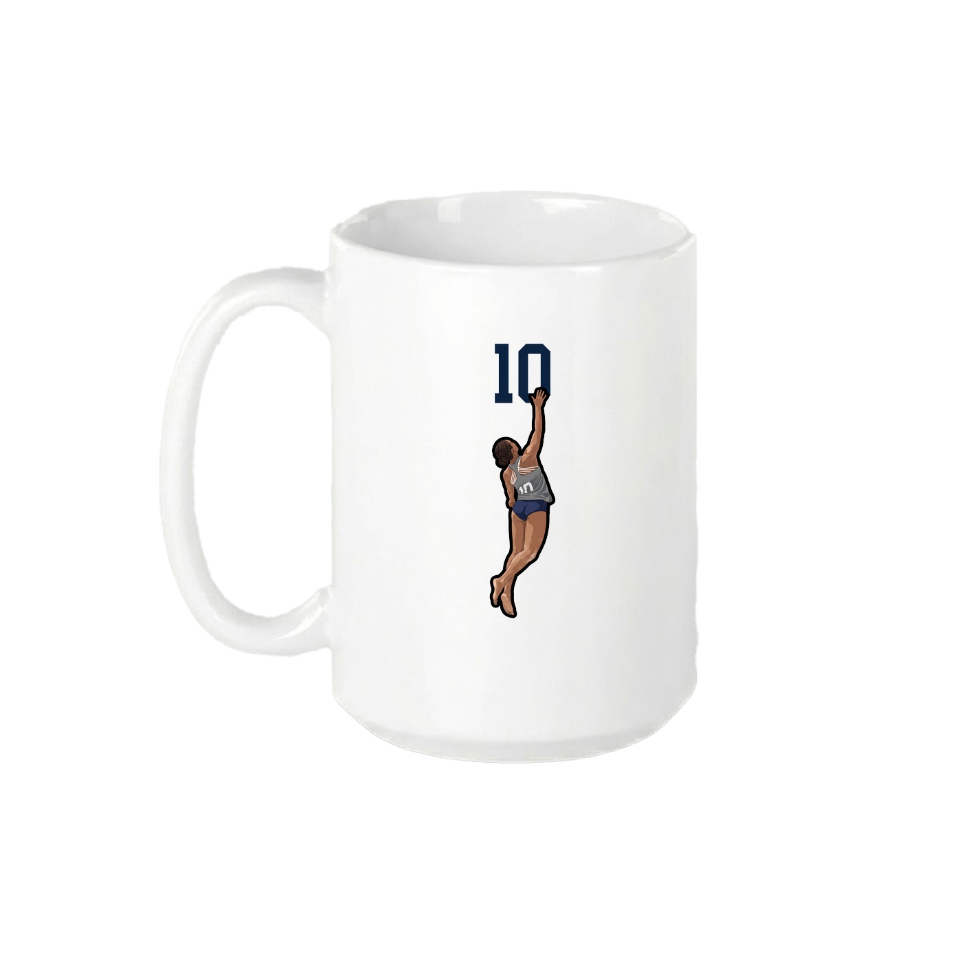 15oz Coffee Mug — Number Top in White