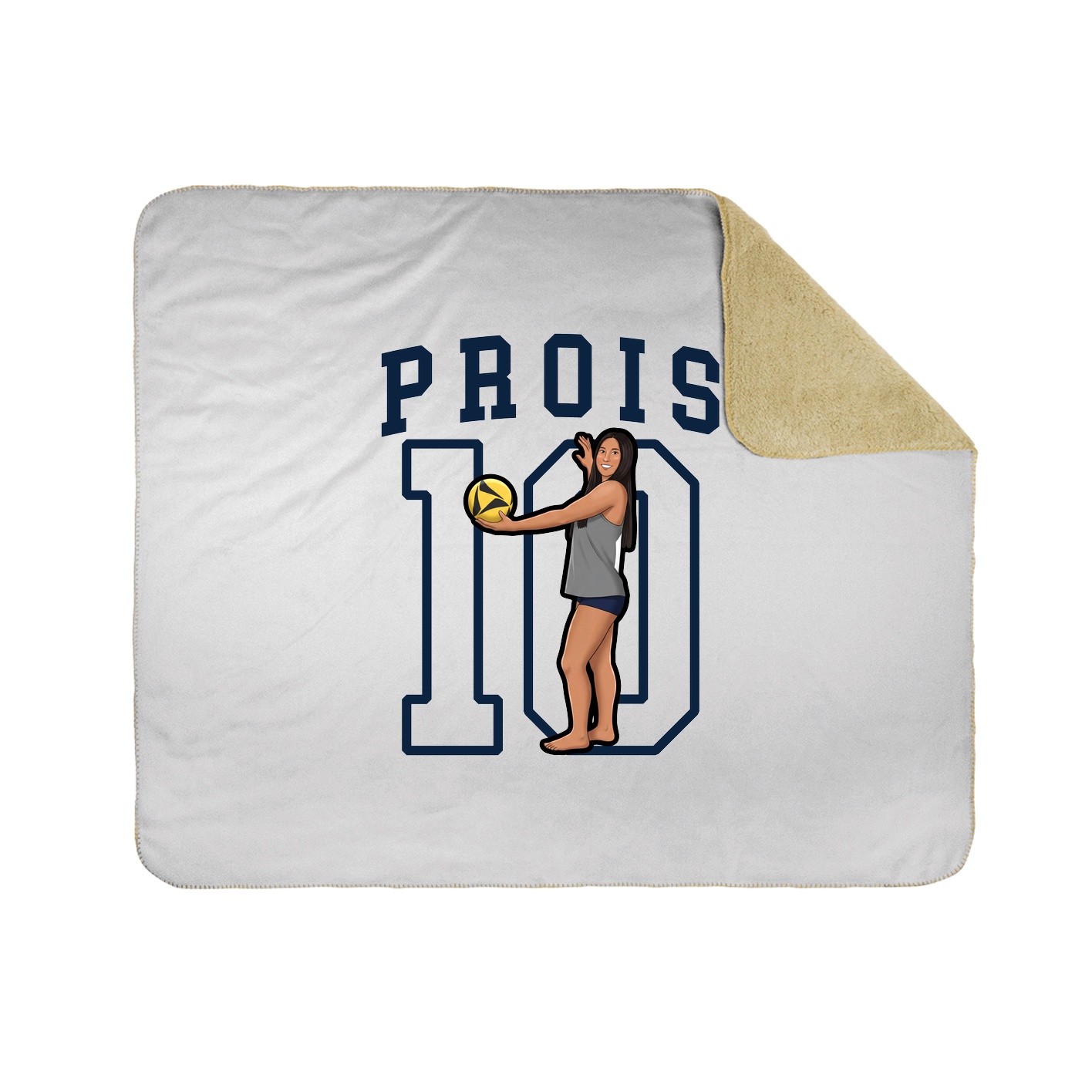 Throw Blanket — Shirsey in White