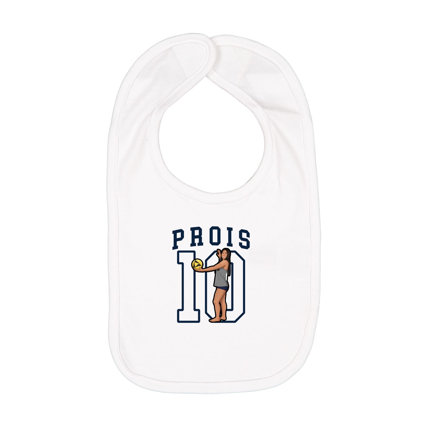 Infant Bib — Shirsey in White