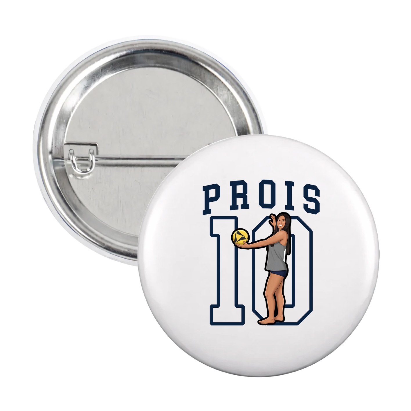 Game Day Button — Shirsey in White