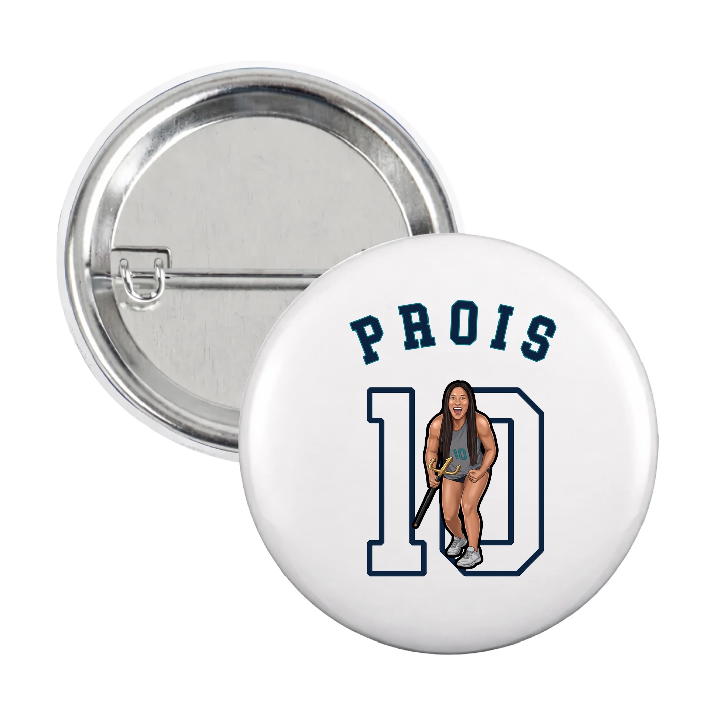 Game Day Button — Shirsey Arch in White
