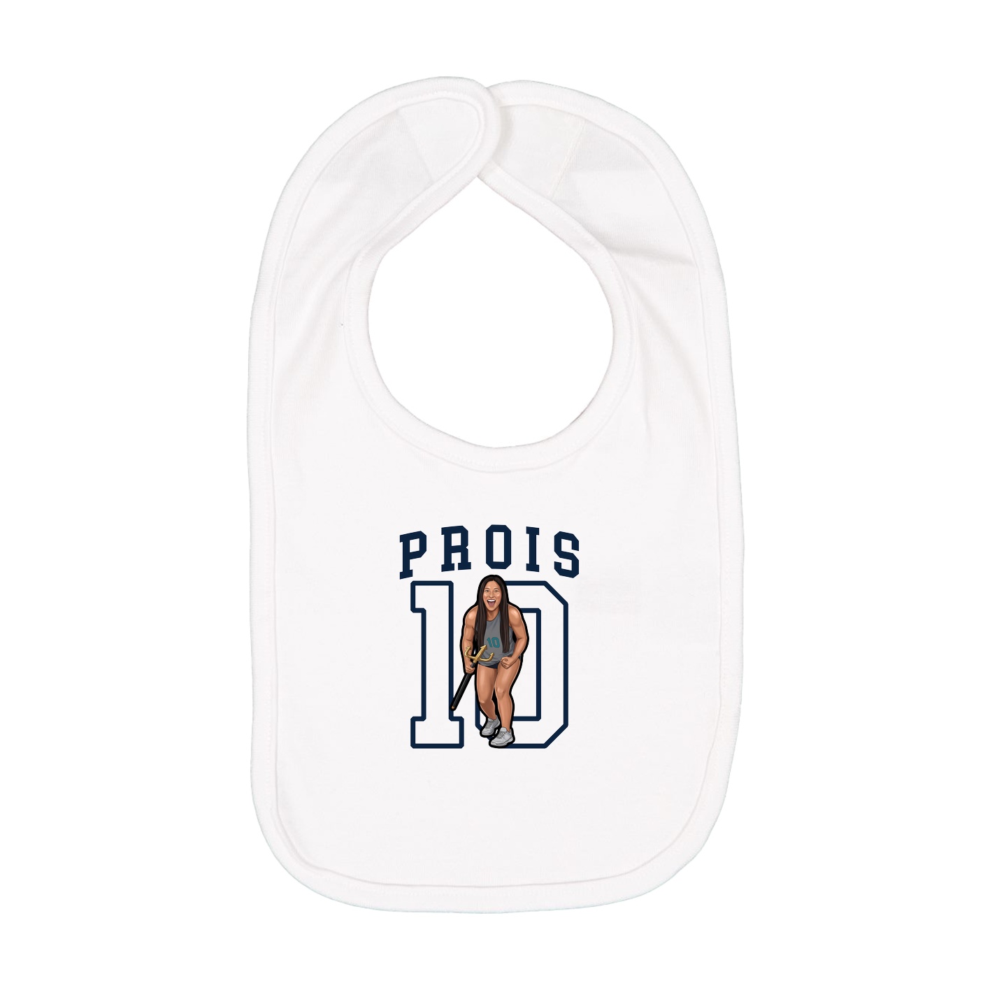 Infant Bib — Shirsey in White