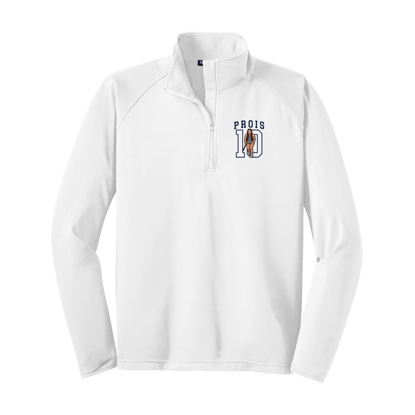 Q-Zip Pullover — Shirsey in White