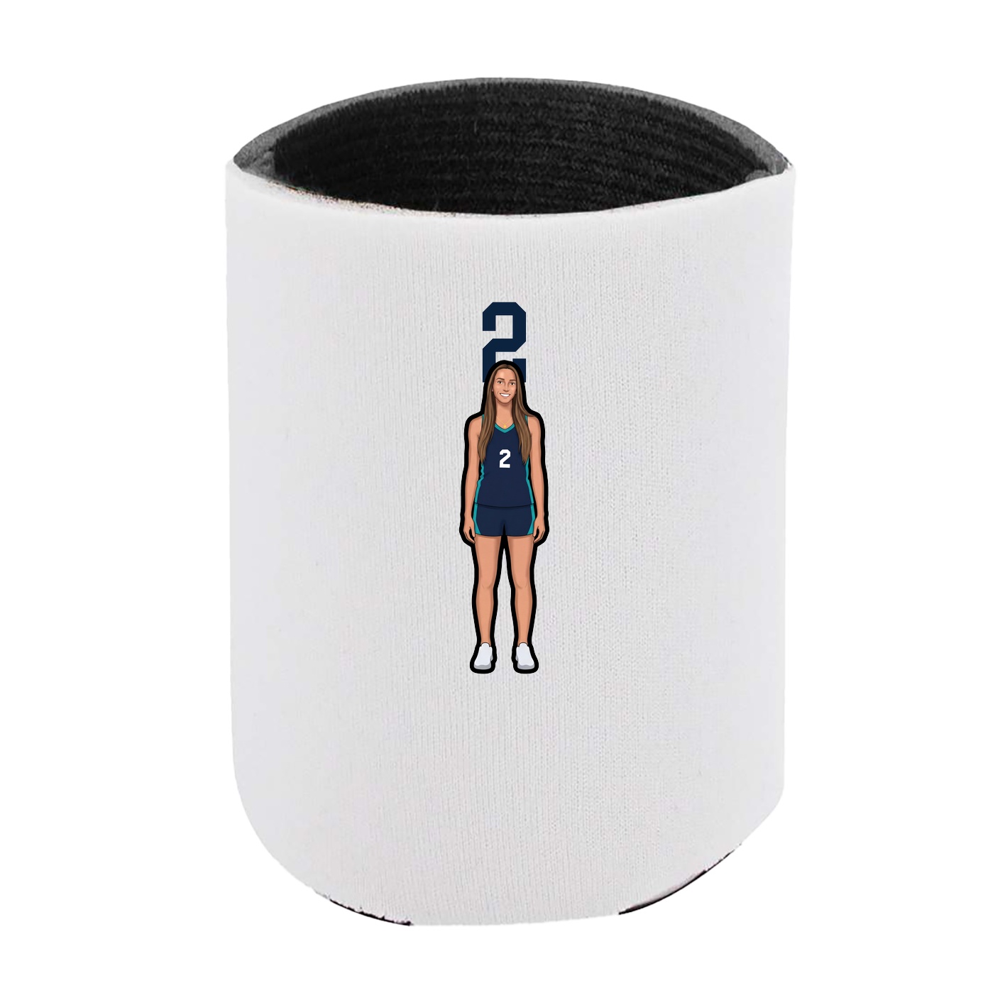 Can Holder — Number Top in White